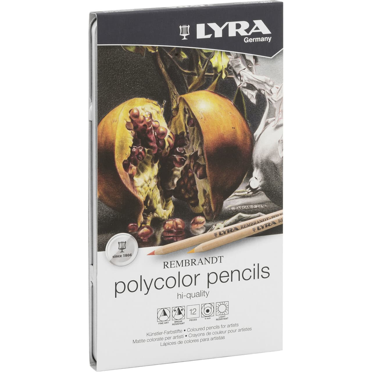 Lyra Rembrandt Polycolor Colored Pencil 12 Color Set